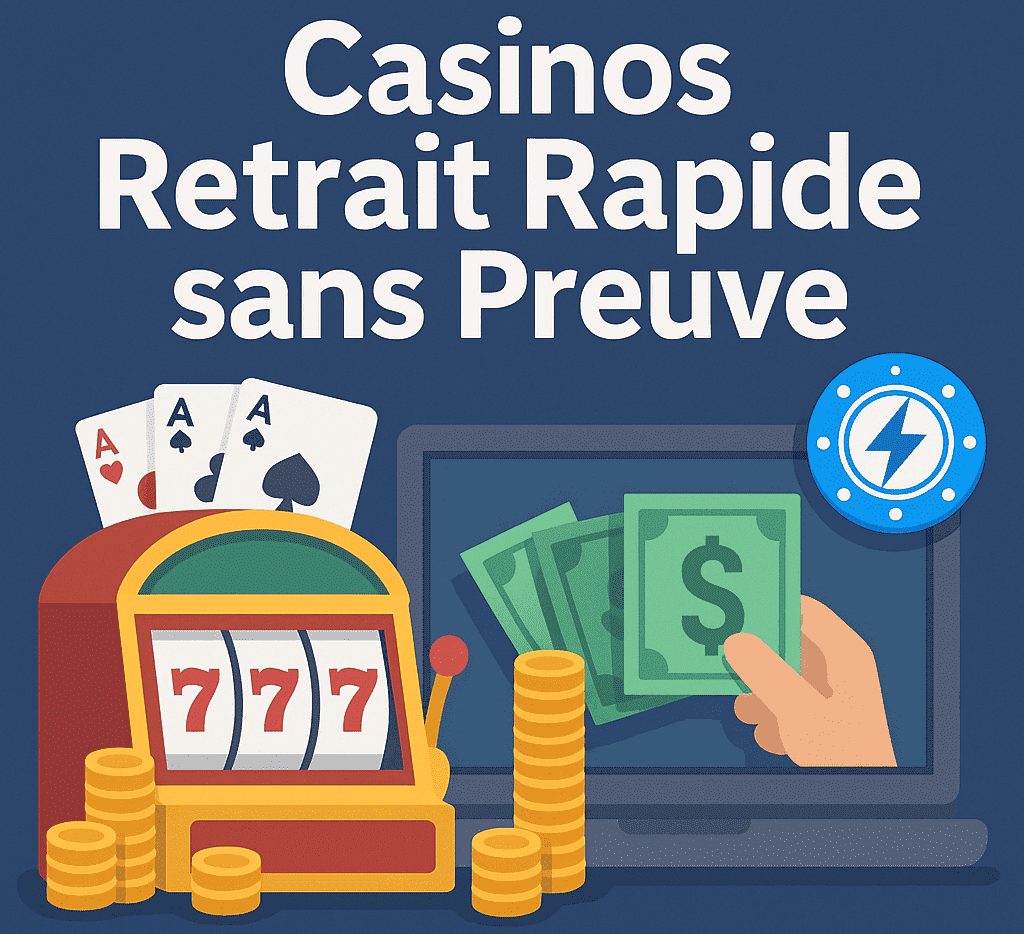 Fiables casinos en ligne avec retrait rapide sans preuve pour les joueurs français