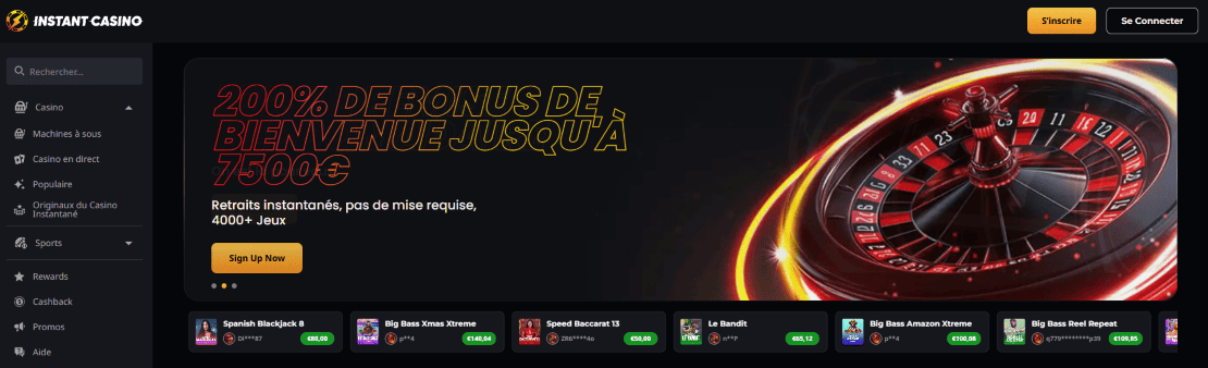 Le plus populaire français Casino Instant en ligne pour gagnants
